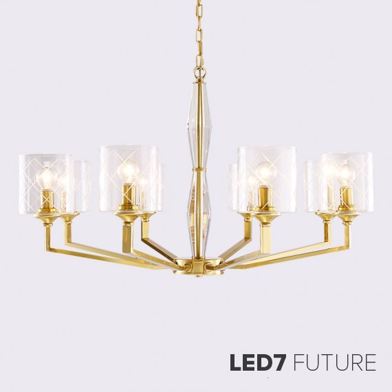 Loft Industry Modern - Ocean Chandelier